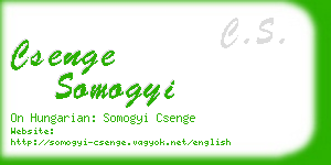 csenge somogyi business card